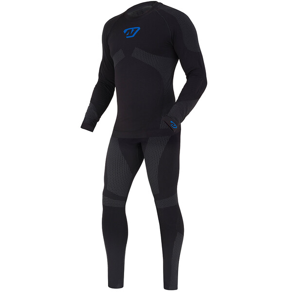 All One - Sous-pantalon thermorégulant Seamless Noir / Bleu