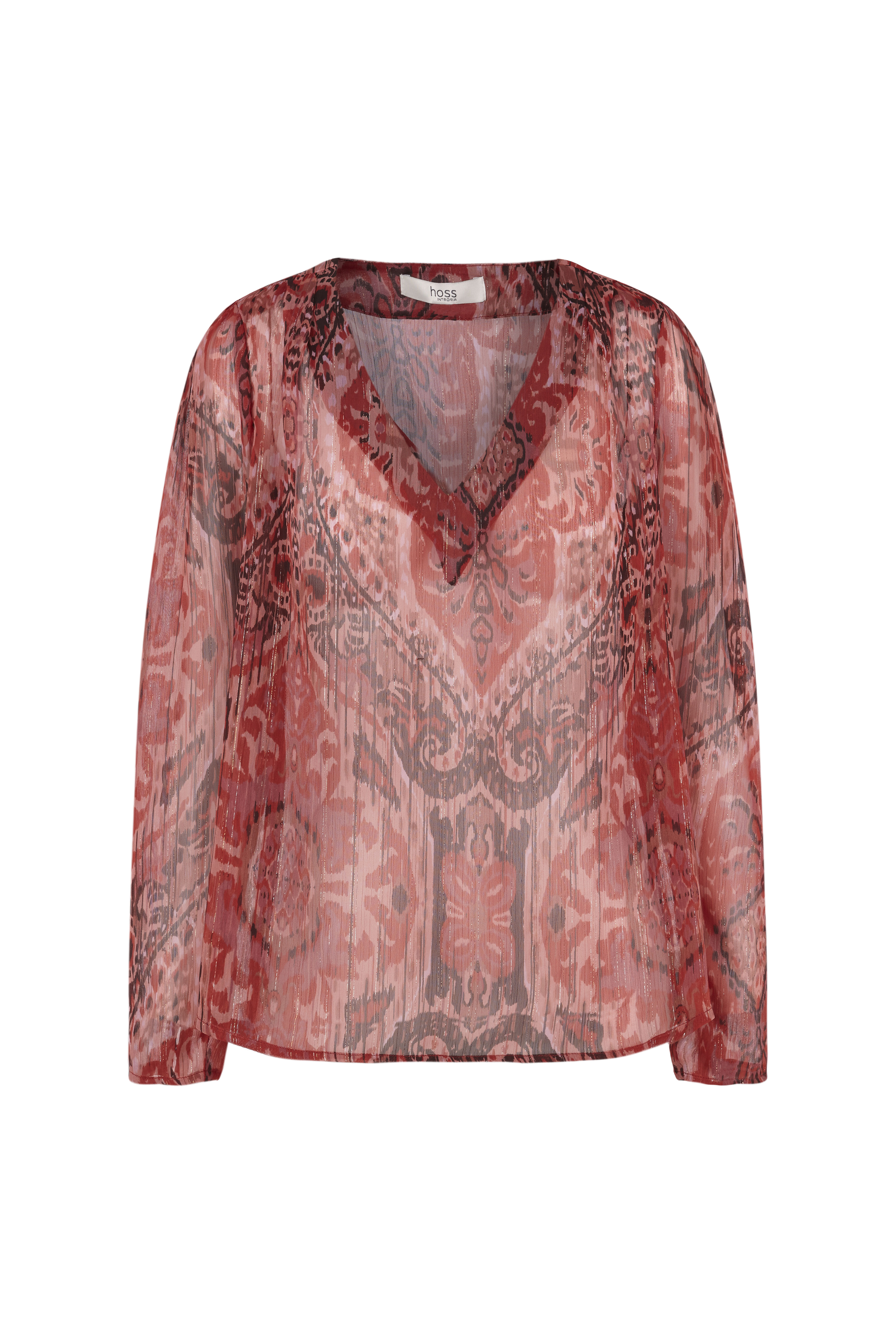 Blusa Paula estampada com fio metálico - Vários modelos