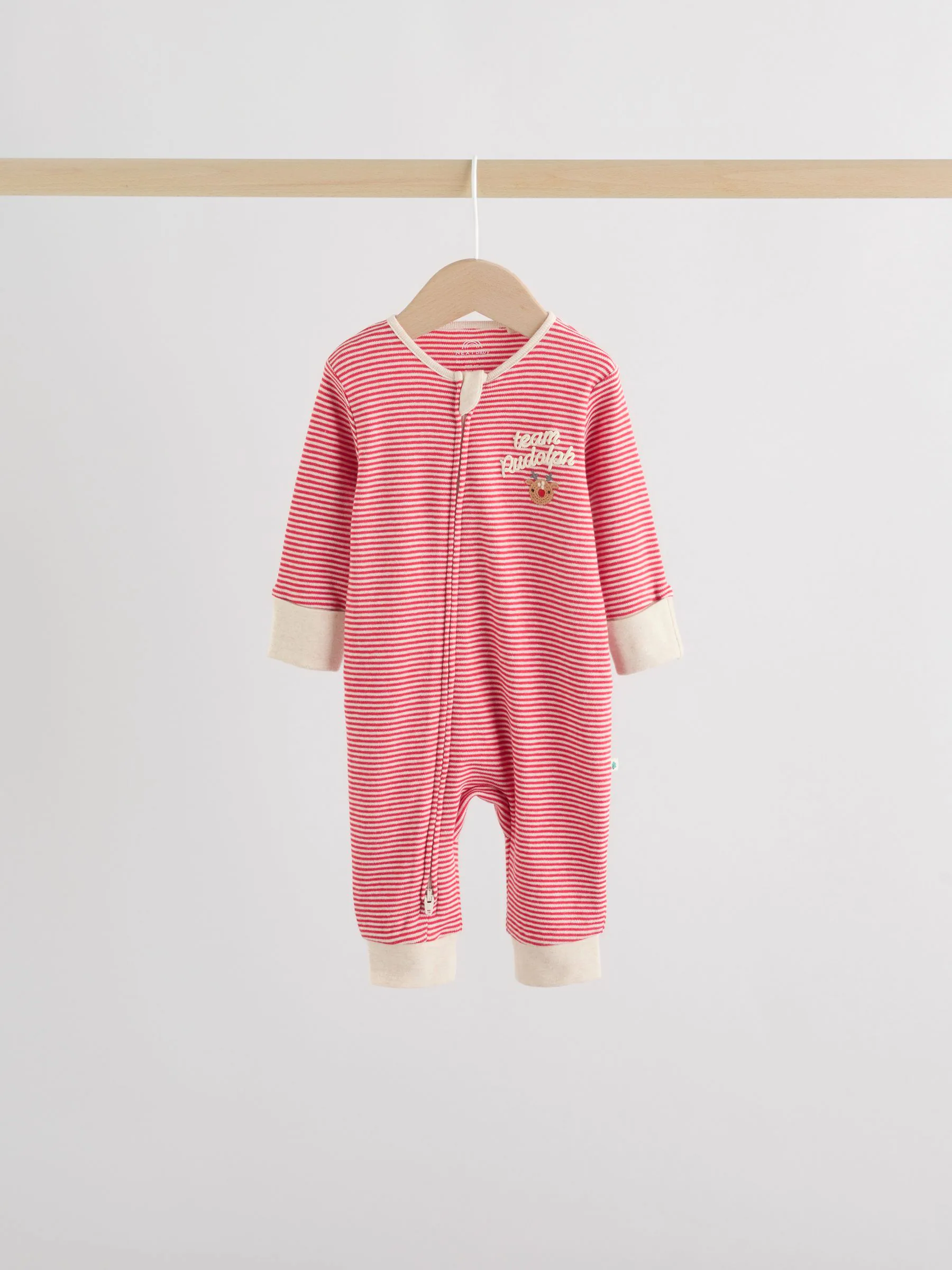 Rood - Kerst babypyjama's 3 stuks (0mnd-3jr)