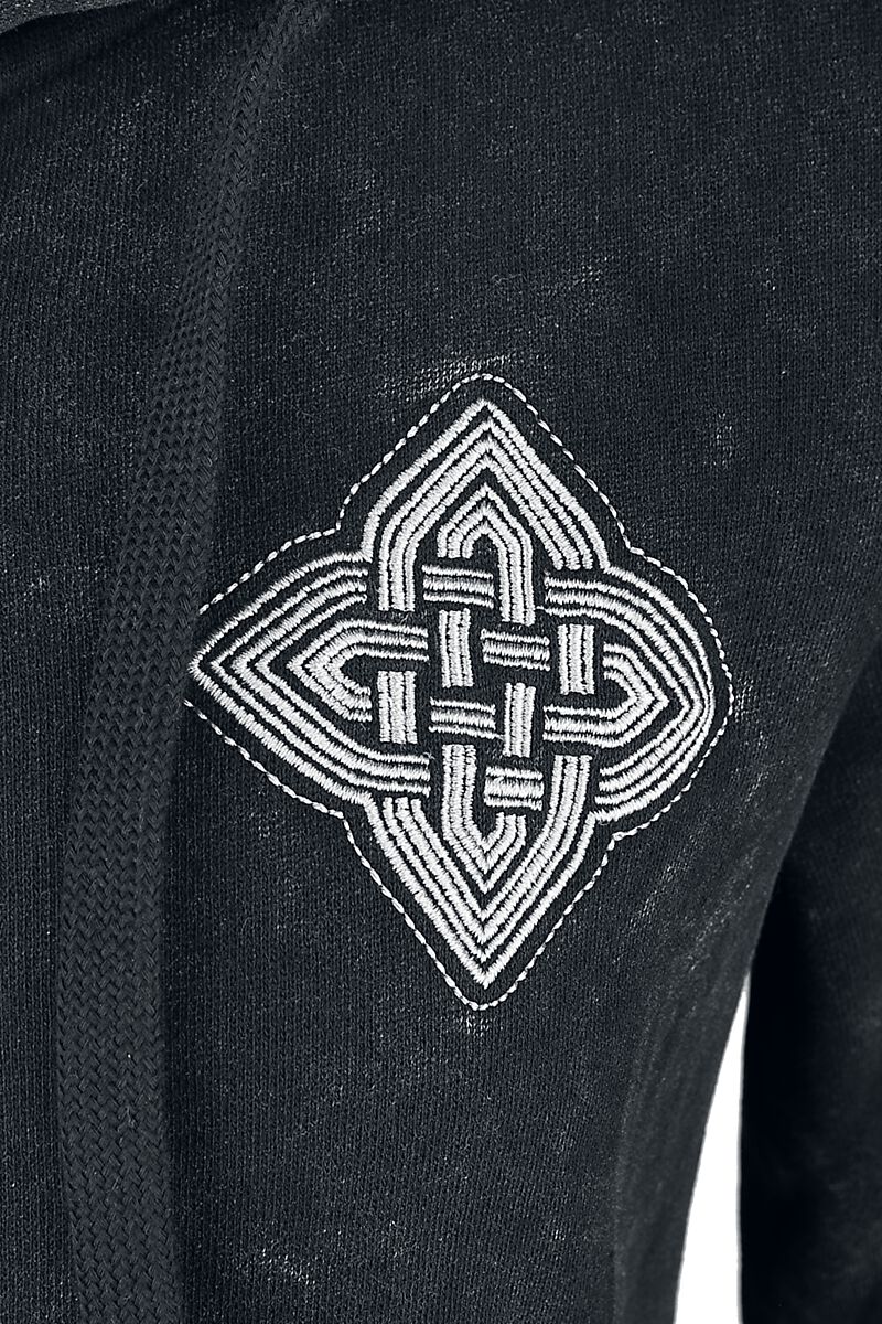 Veste à Capuche Motifs Celtiques | Black Premium by EMP Sweat-shirt zippé à capuche