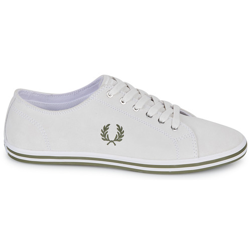 Fred Perry - KINGSTON SUEDE - Blanc / Vert