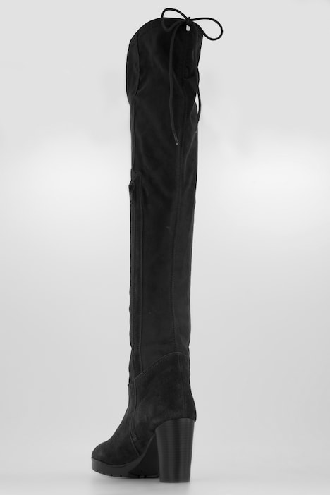 Overknee-Stiefel, XXL-Schaft, Reißverschluss, Weite H