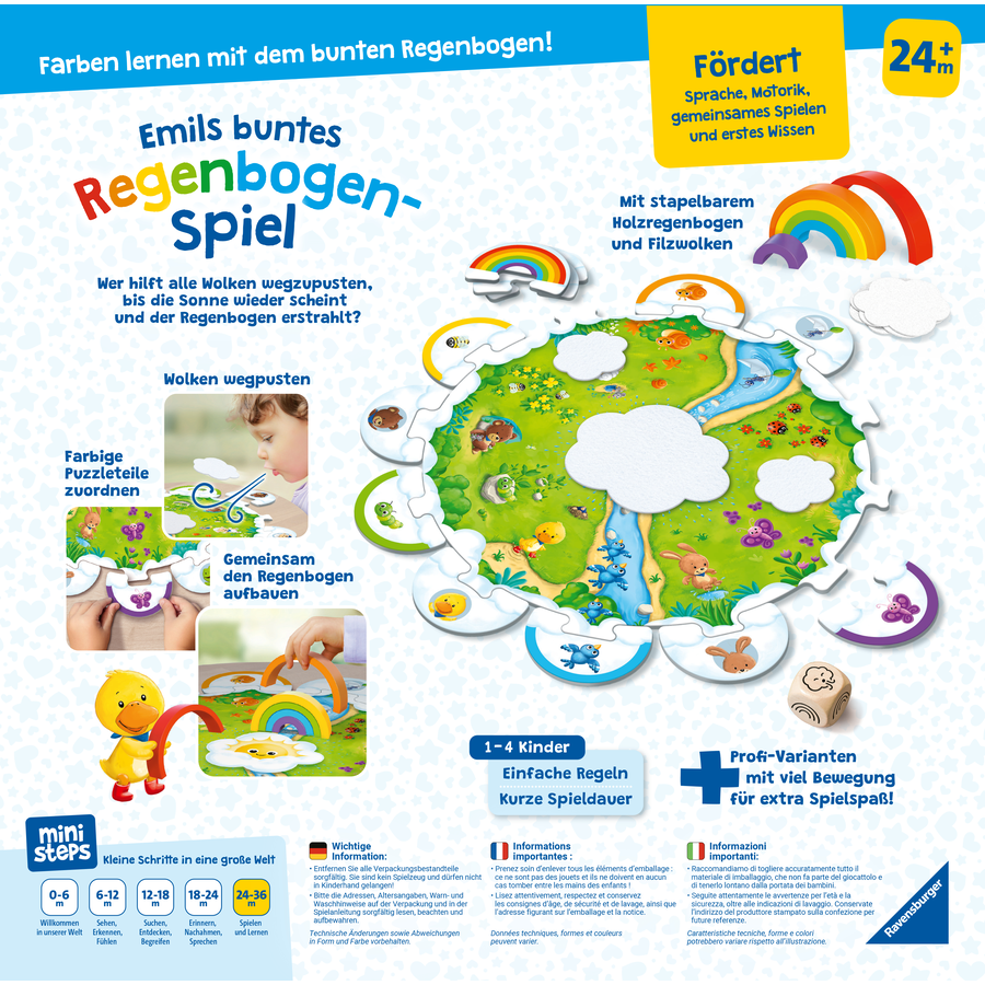 Ravensburger ministeps® Emils buntes Regenbogen-Spiel