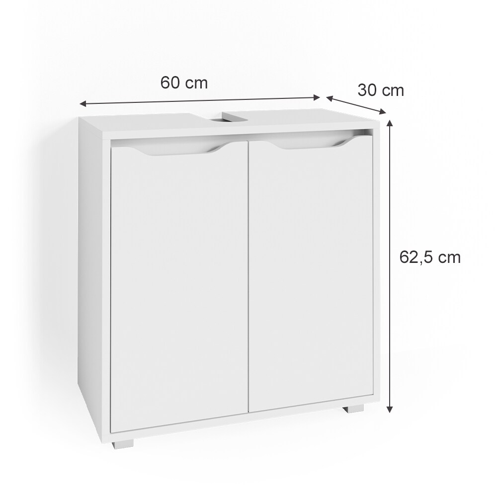 Vicco Waschtischunterschrank Badschrank Waschbeckenunterschrank Ruben Waschtisch