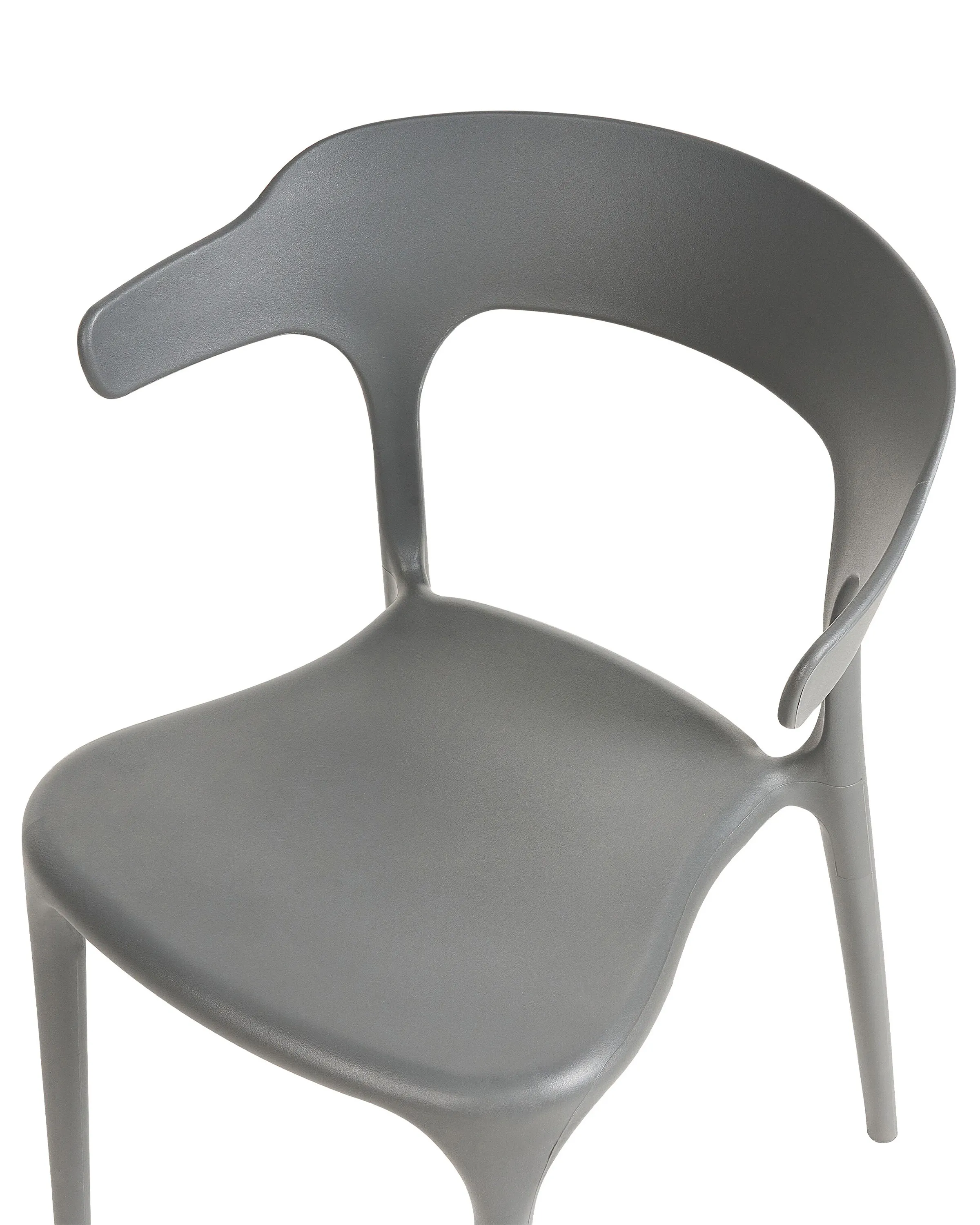 Set van 4 tuinstoelen GUBBIO Grijs