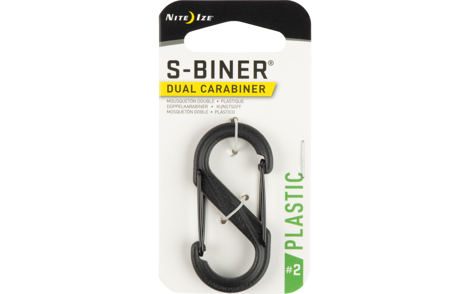 Nite Ize S-Biner - Kunststoff Gr. 2, schwarz