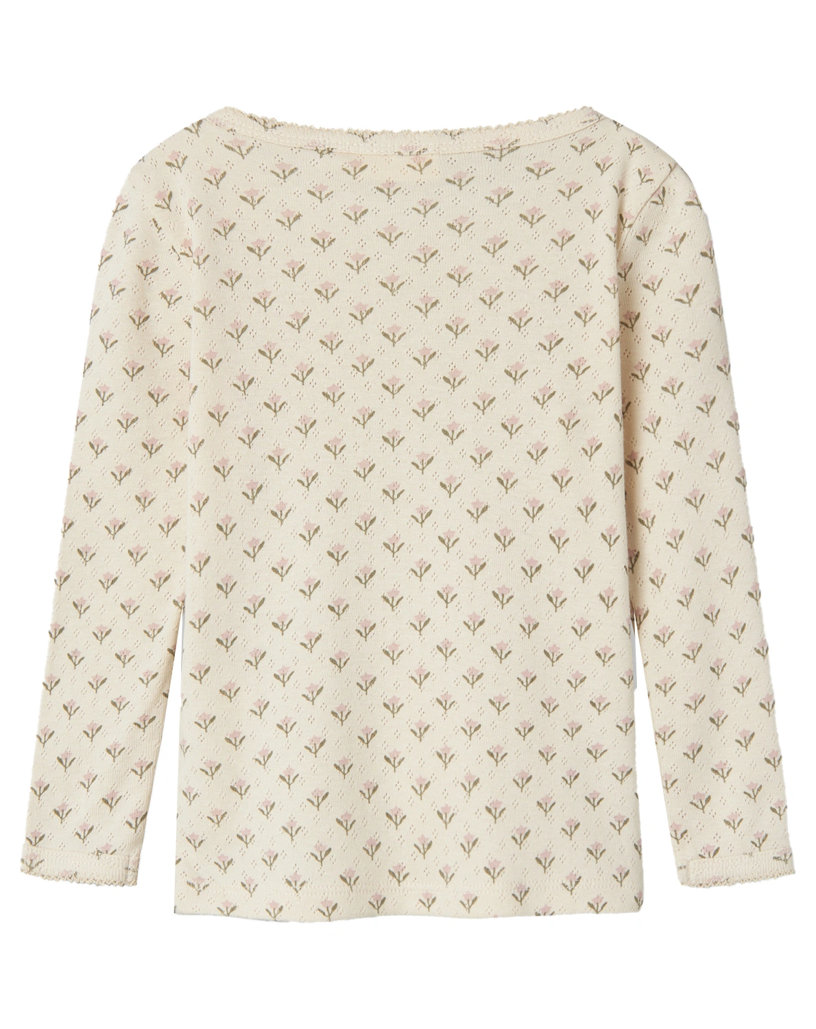 Langarmshirt NMFRACHELLO TULPEN AOP in turtledove