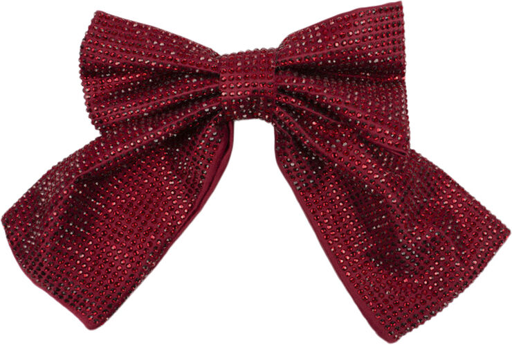Sui Ava Kelly Crystal Bow Bordeaux