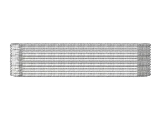 Jardinière bac lit surélevé argenté 296 x 80 x 68 cm 02_0039720