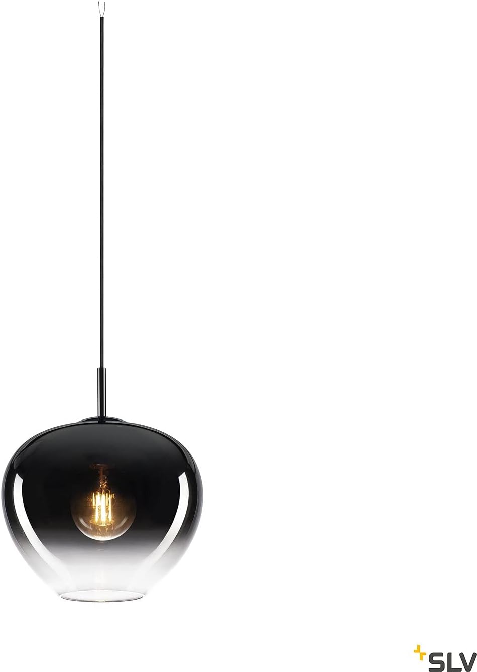SLV PANTILO Convex 29, Indoor Pendelleuchte E27 Chrom, 1003443, 29 cm ø