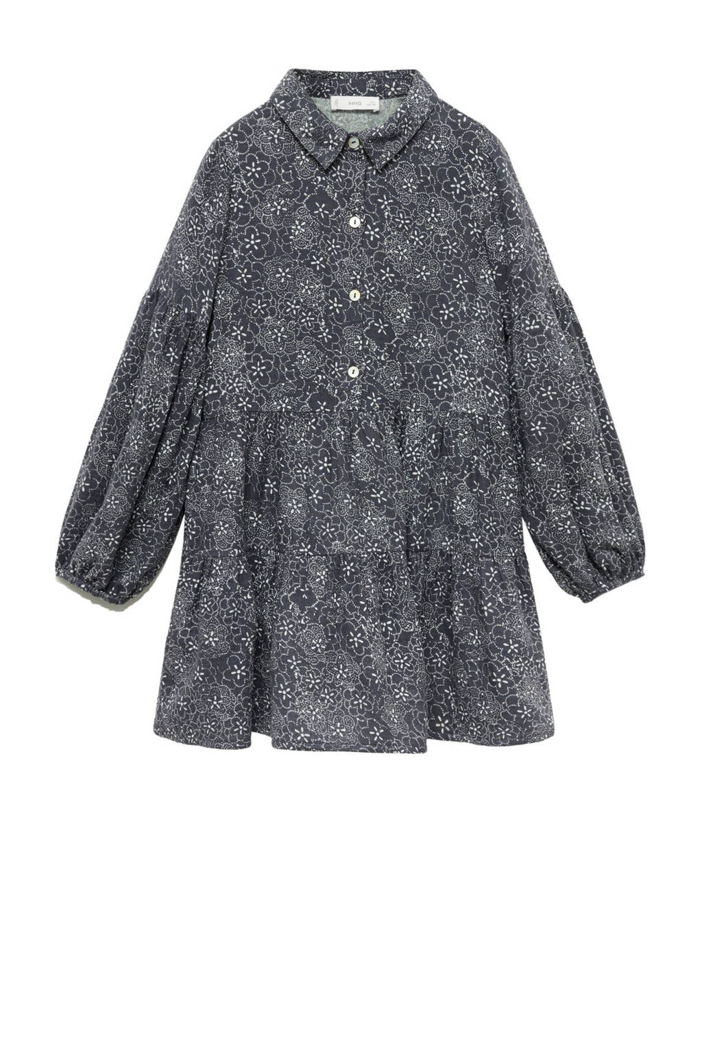Mango Kids jurk met all over print antraciet