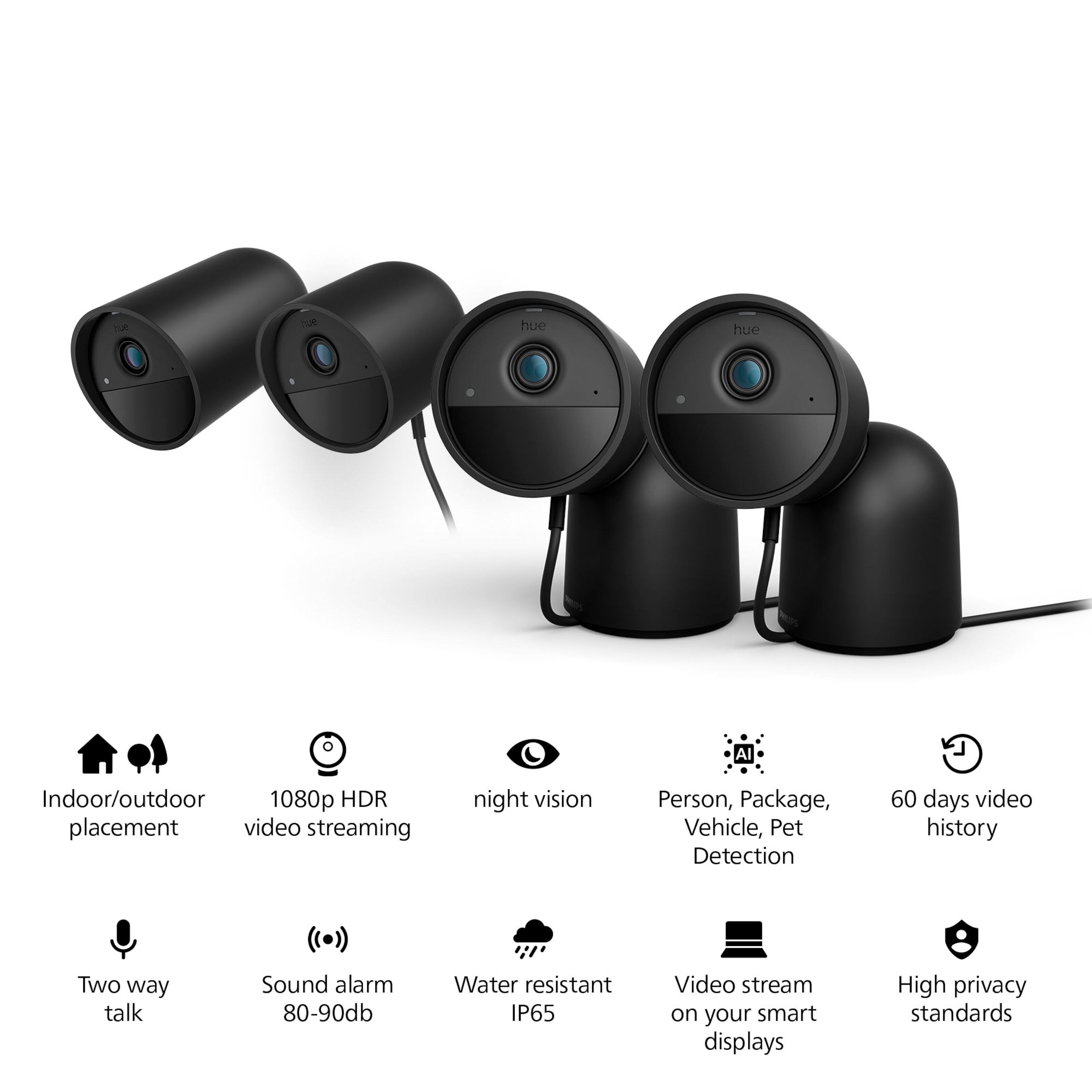 Philips Hue Secure Desktop Cam Svart