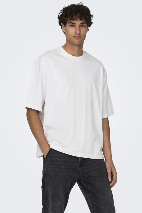 Only & Sons witte heren t-shirt