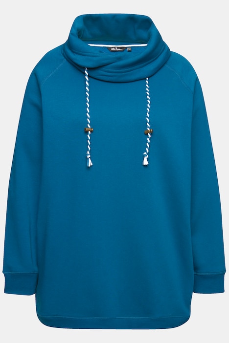 Sweatshirt, weiter Stehkragen, Taschen, Raglan-Langarm