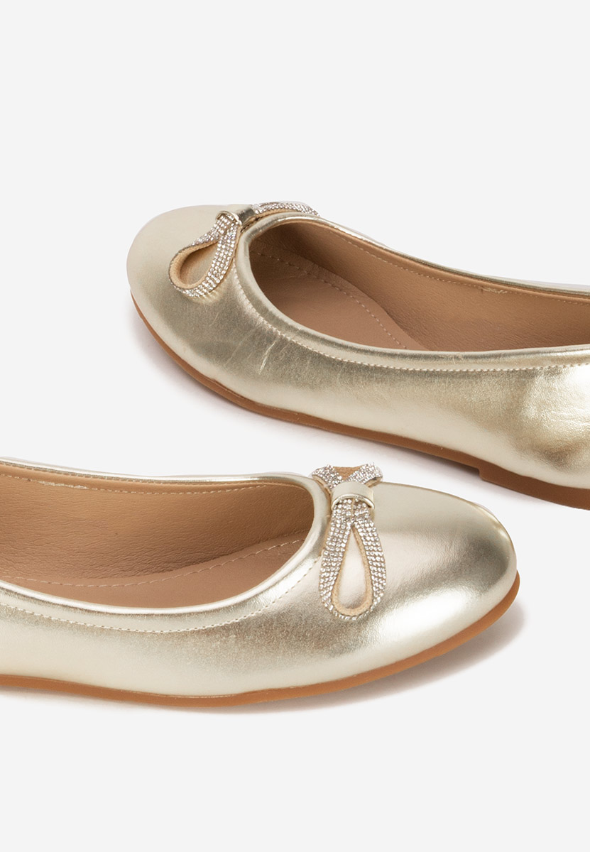 Ballerines femme dorées Efremia