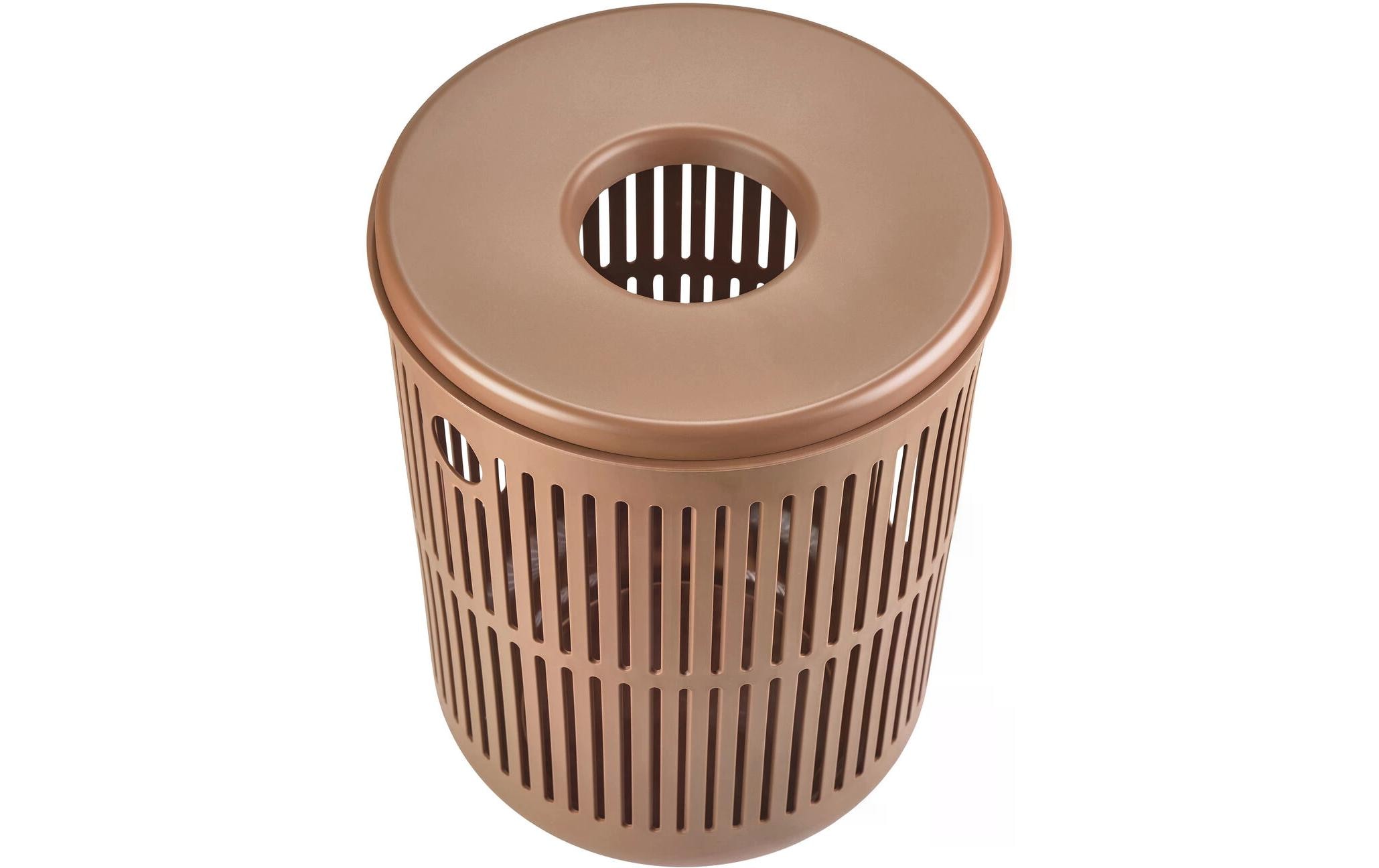 Wäschesammler Ume 68 l, TerracottaWäschekorb mit Deckel