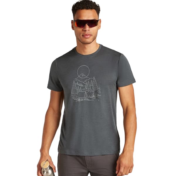T-shirt randonnée ICEBREAKER M MERINO 150 TECH LITE III SS TEE OBSIDIAN