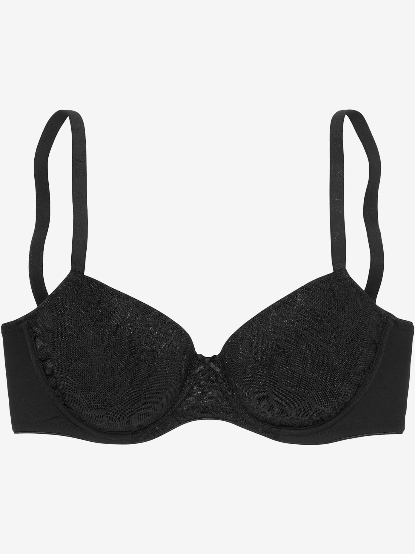 Soutien-gorge à coques tendance avec dentelle graphique