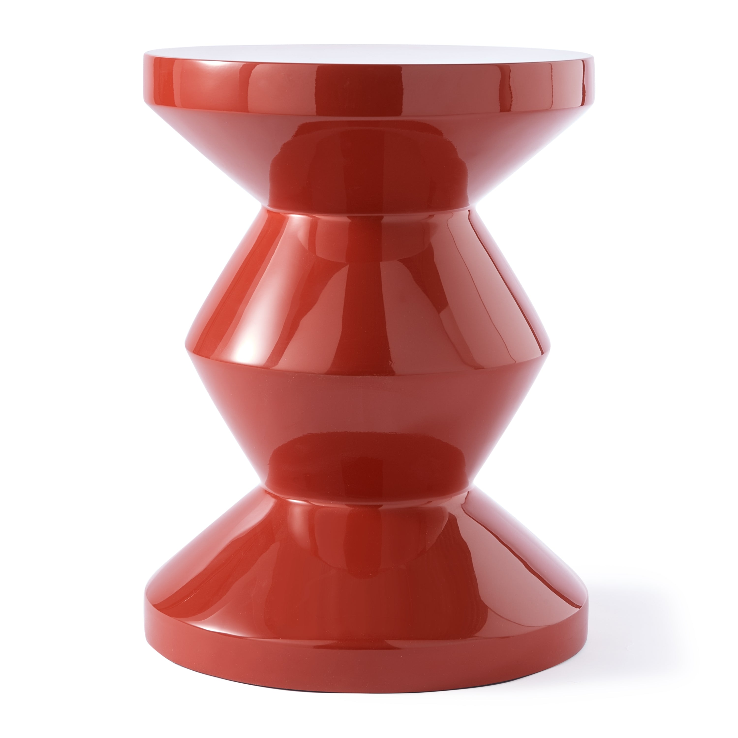 POLSPOTTEN Zig Zag Bijzettafel - Koraalrood