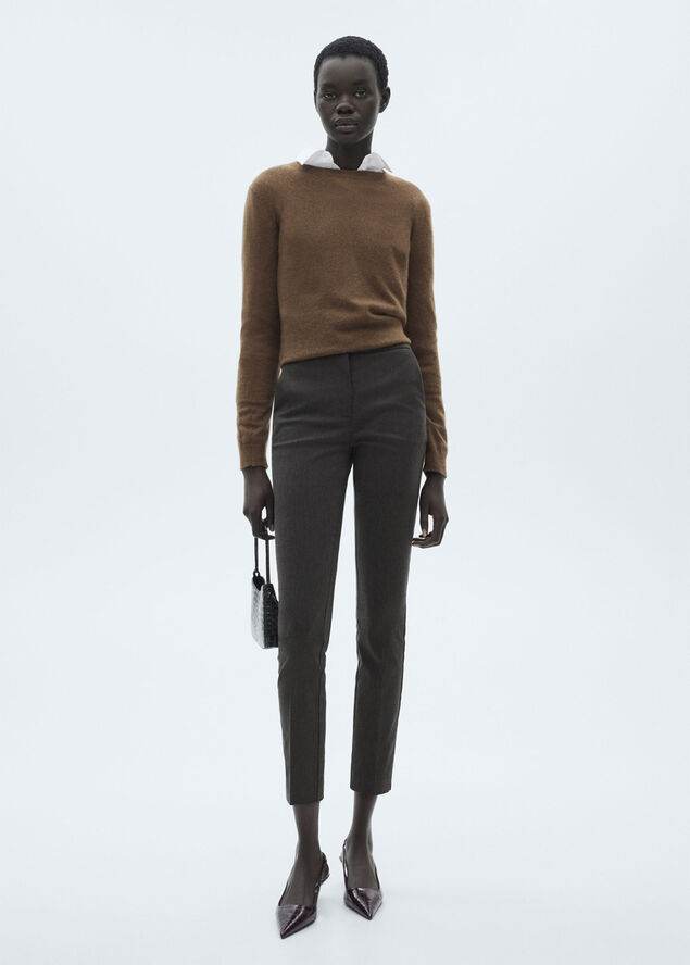 MANGO Crop skinny trousers 92
