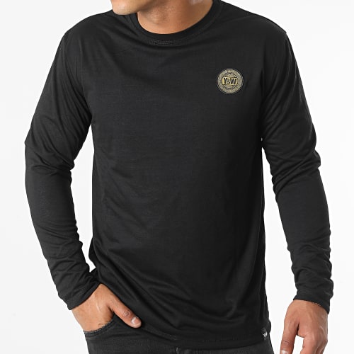 Tee Shirt Manches Longues Barok Noir Orange Renaissance Réversible