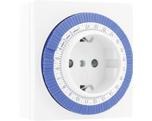 Mechanische vierkante witte tijdschakelaar tot 3500 W