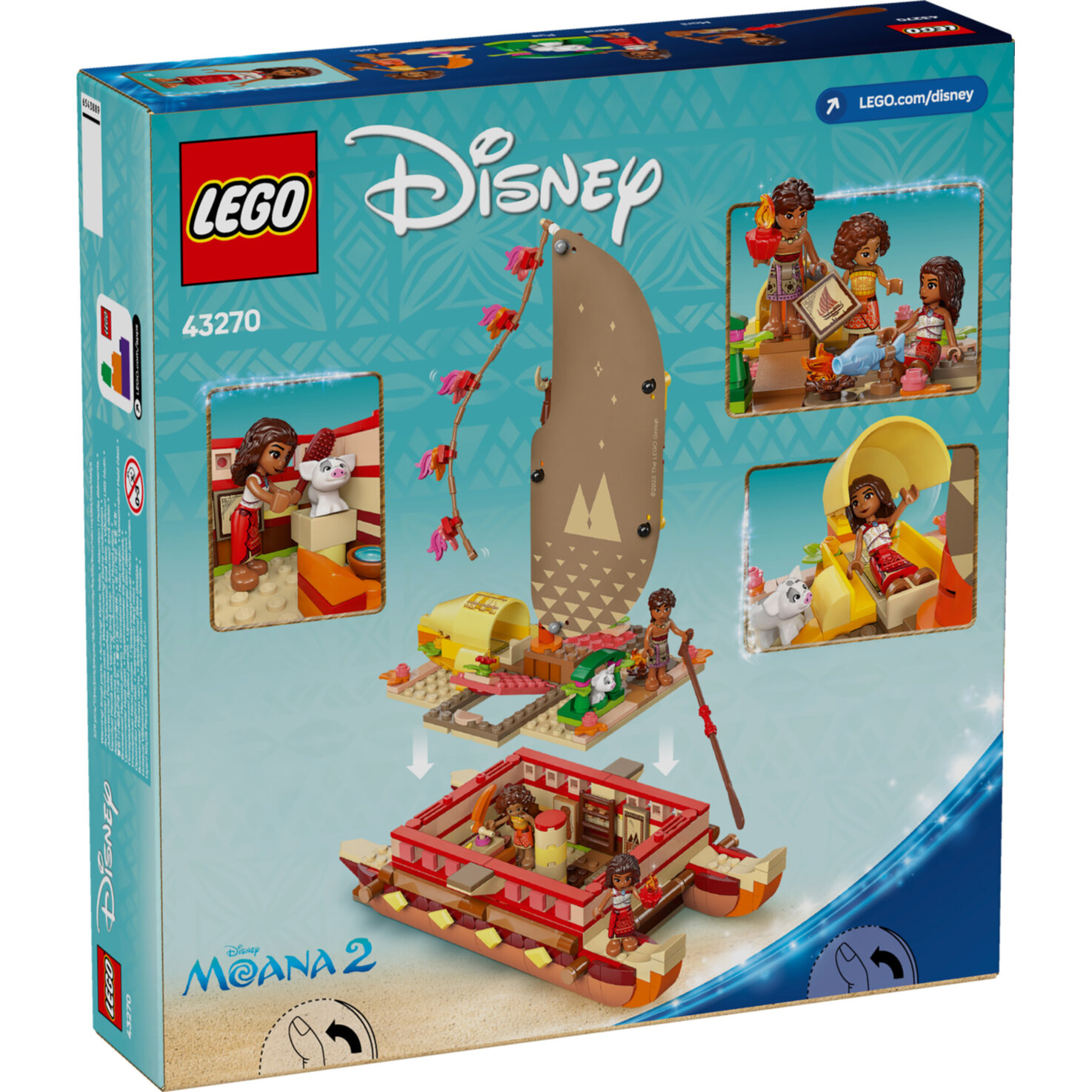 LEGO® ǀ Disney 43270 Vaianas Abenteuerfloss ab 6 Jahren