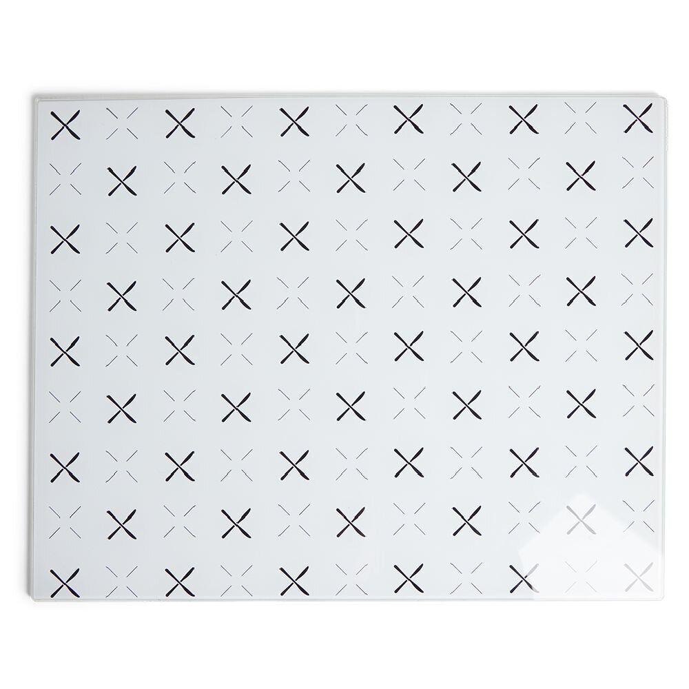 Planche à découper en verre design Bon appétit - 30x20cm