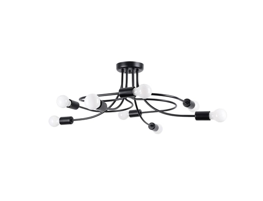 SOLLUX LIGHTING - Lustre levar 8 noir