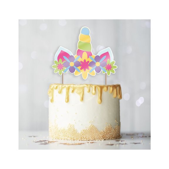 2 décorations de gâteau Licorne