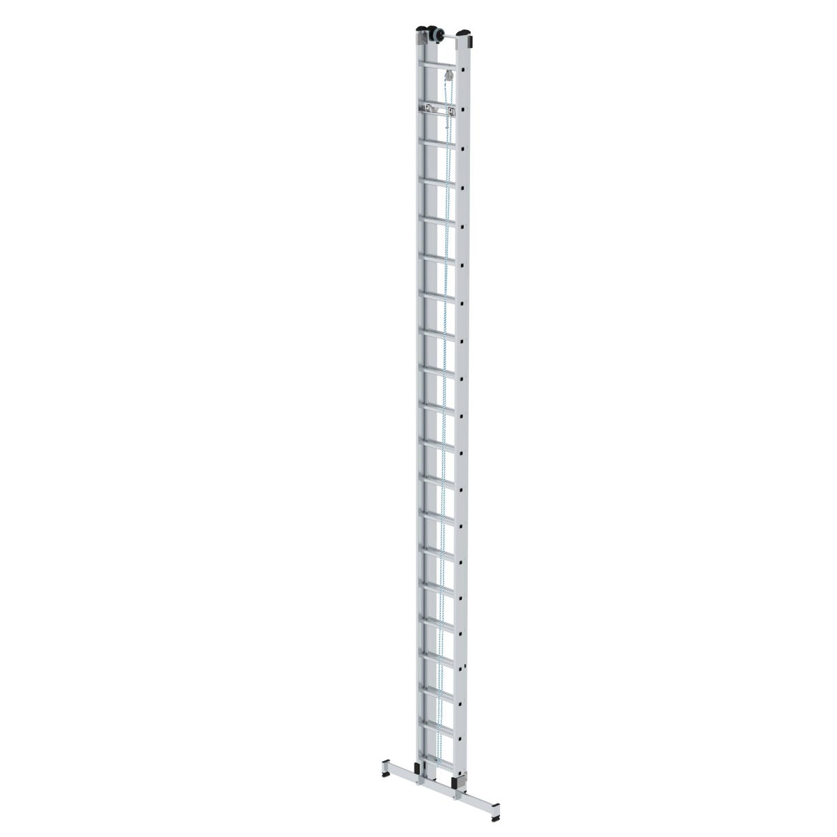 PROREGAL 2-delige sporttouwladder met dwarsbalk, 2 x 20 sporten