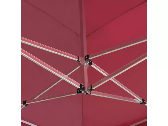 Tente de réception pliable Aluminium 6x3 m Bordeaux