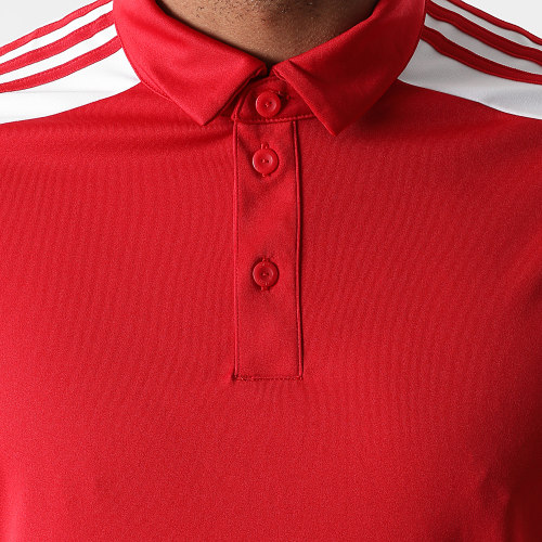 Polo Manches Courtes A Bandes Squad 21 GP6429 Rouge