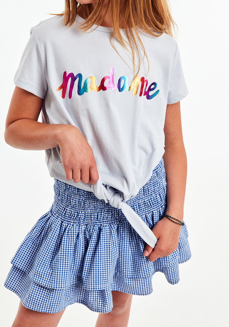 AO76 blauwe ao76 t-shirt tilly y-shirt madame
