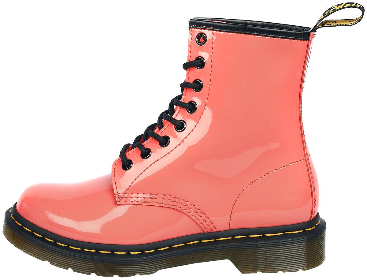 1460 W - Coral patent lamper | Dr. Martens Bottes lacées