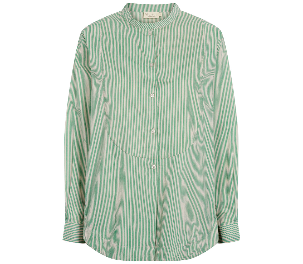 Tagan W, Skjorte - Mint Leaf Stripes
