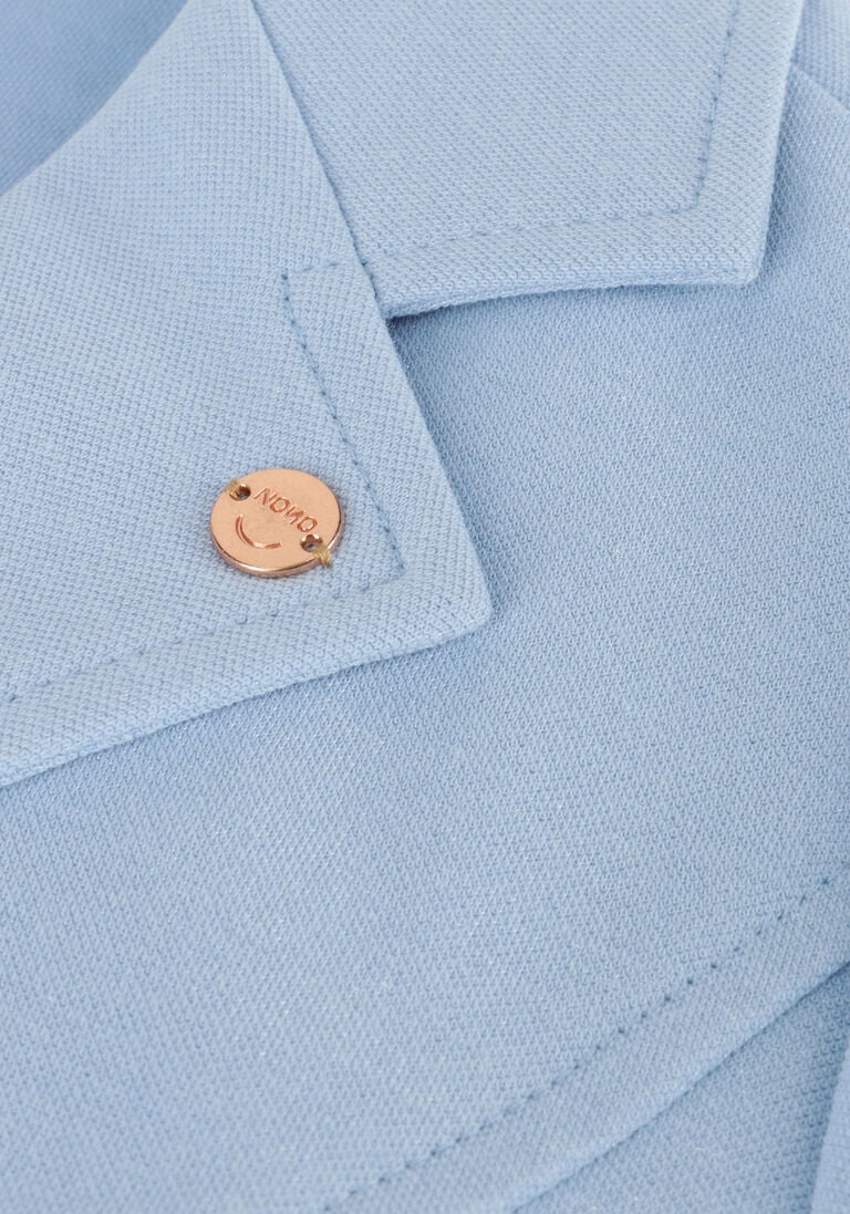 NONO blauwe nono blazer dip girls blazer lurex pique light blue