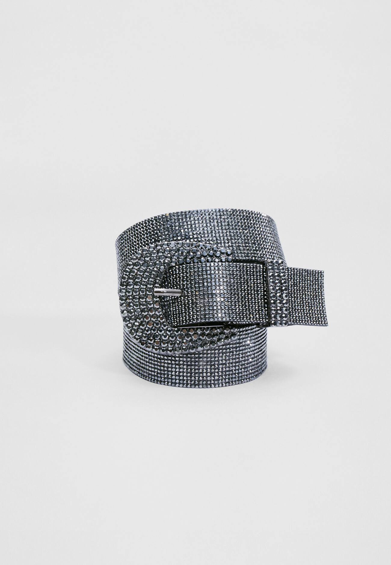 Cinto largo com strass
