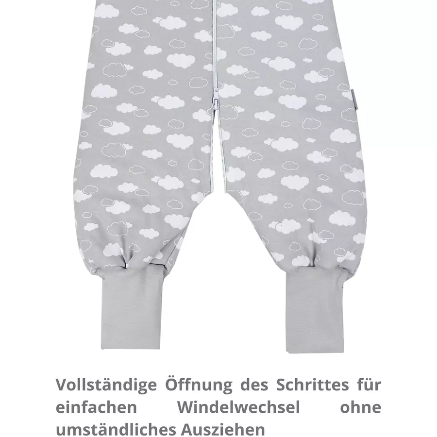 TupTam Winter Babyschlafsack mit Beinen 2,5 Tog grey denim