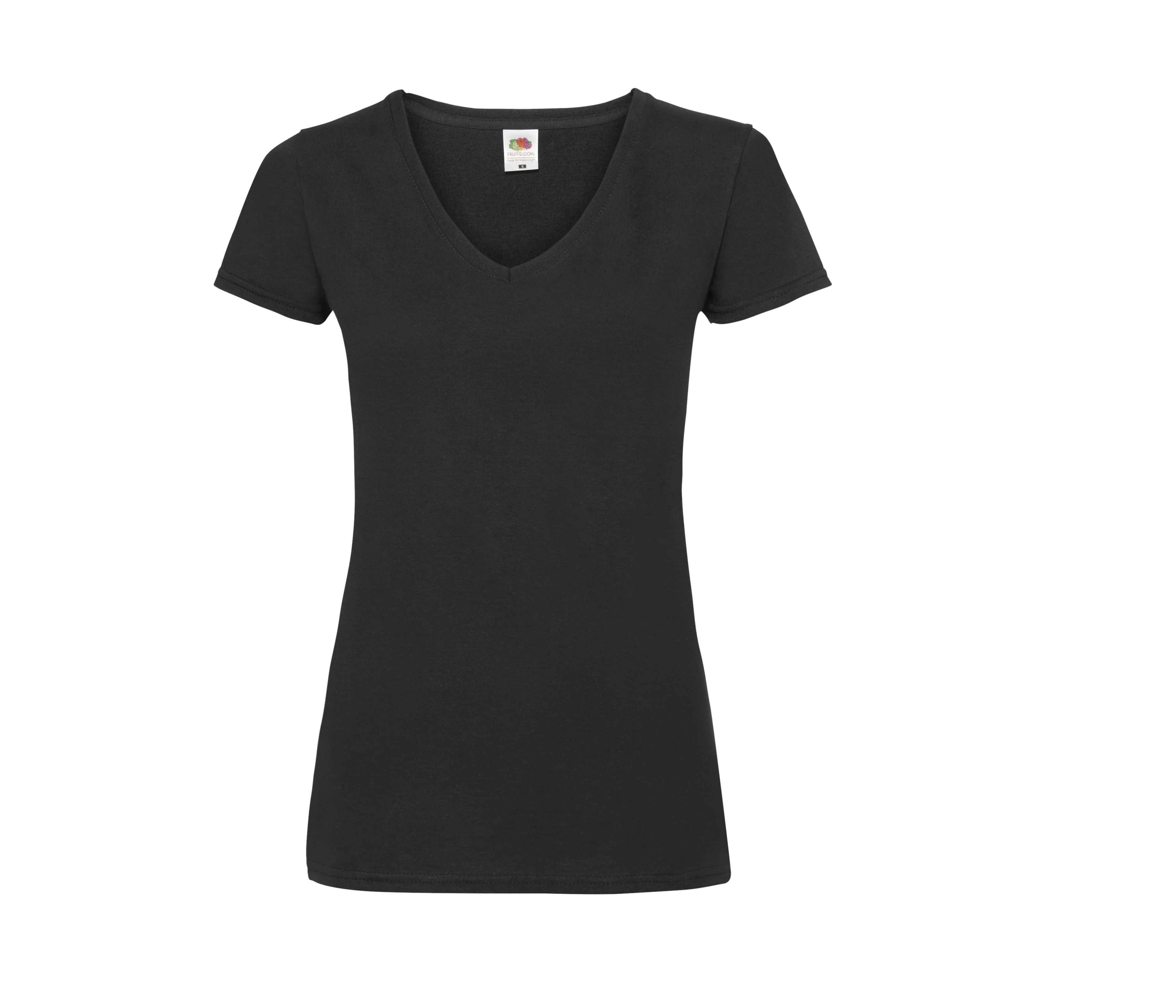Fruit of the Loom SC601 - Tee Shirt Col V Femme