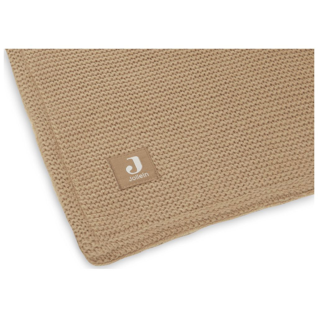 JolleinJollein   Decke Fleece basic knit biscuit 100x150 cm