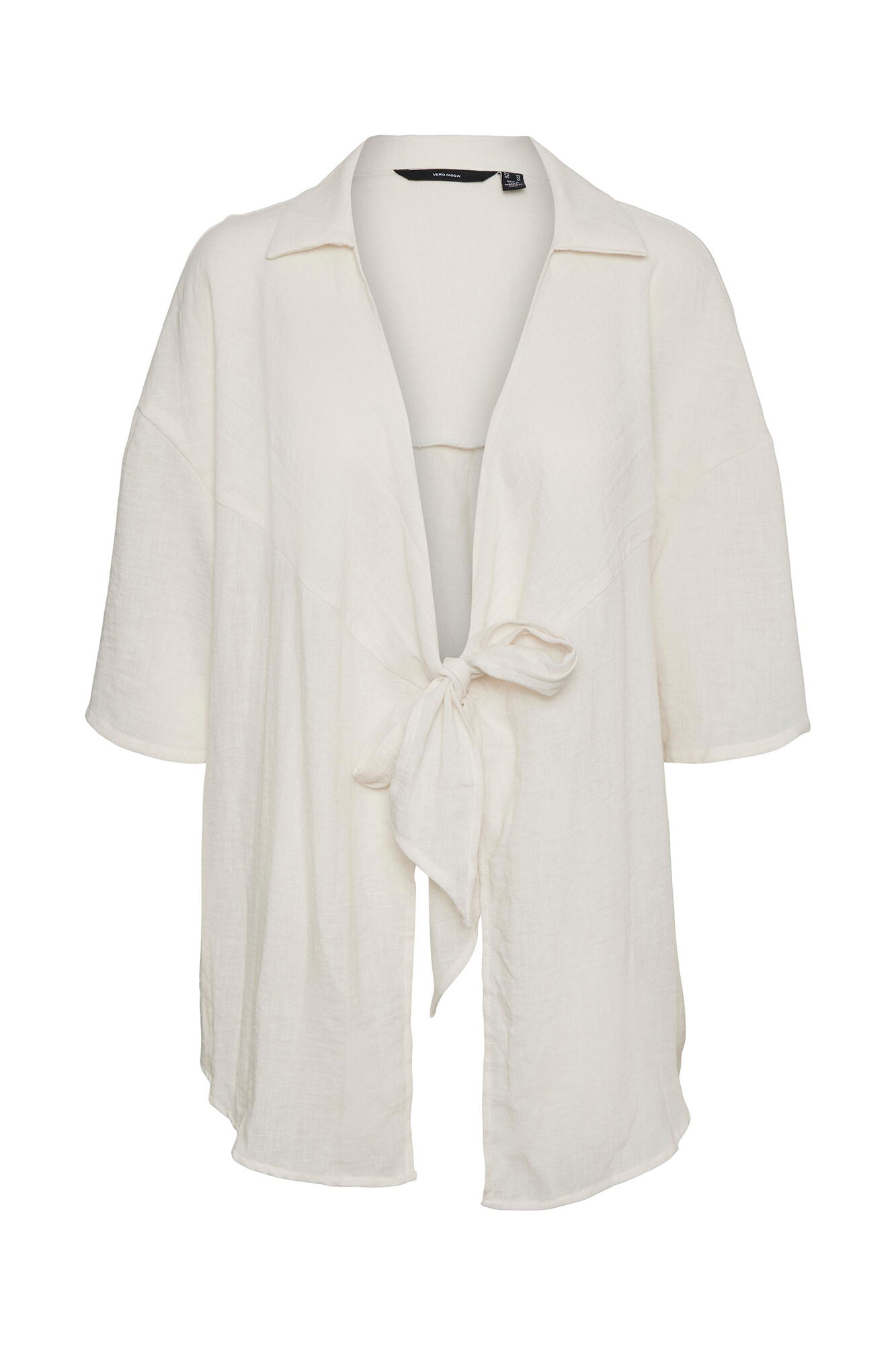 Camisa oversized com detalhes nude e modelagem Curve - Cinza