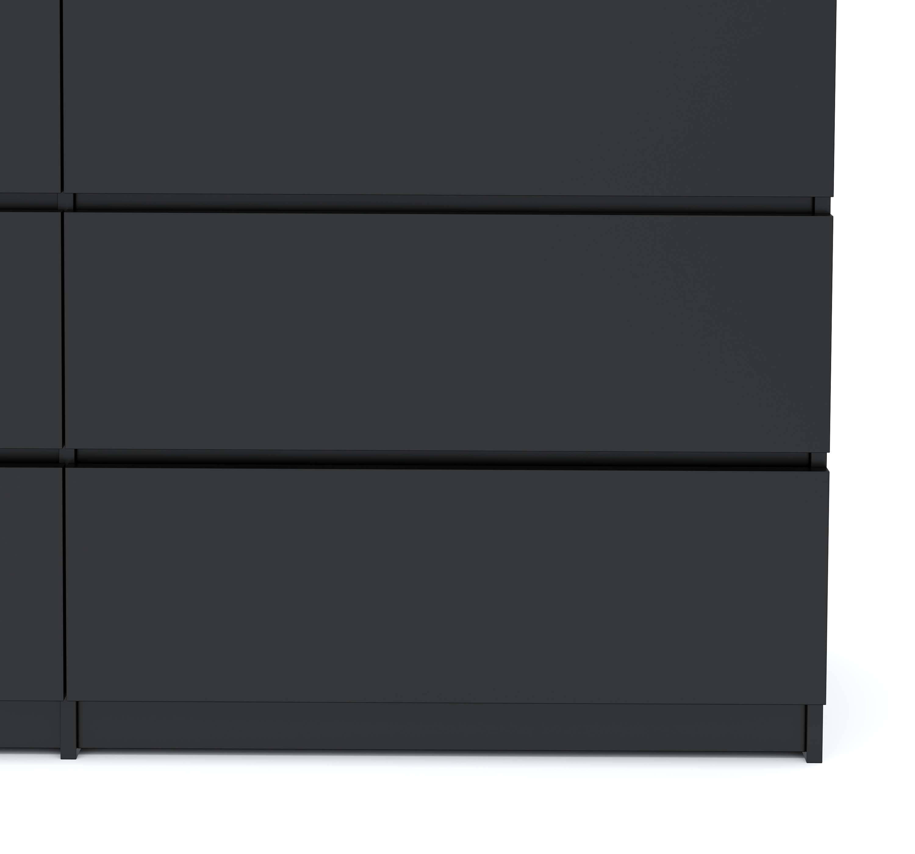 Kommode TALA 6 Schubladen 138 x 77 cm schwarz