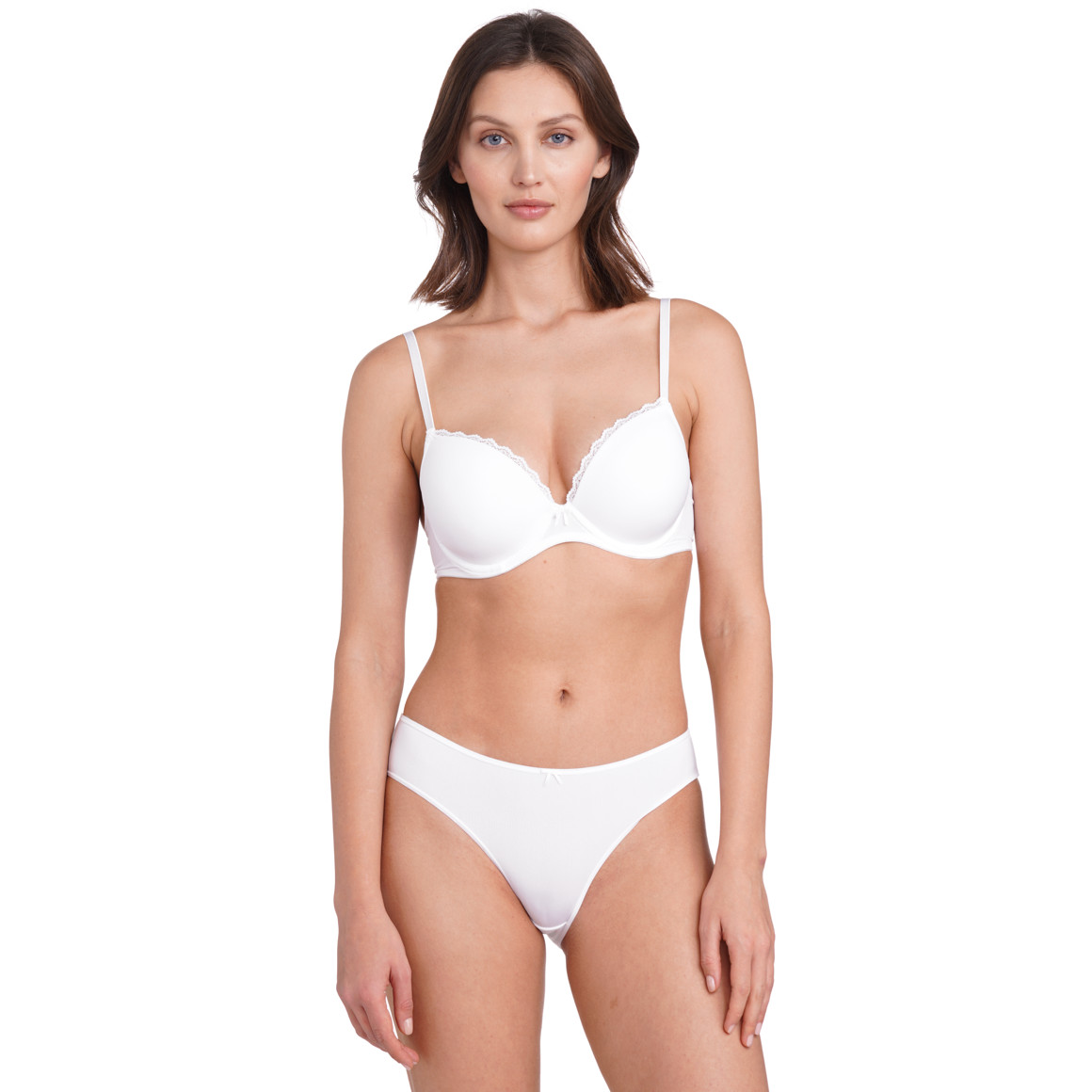 Gina Benotti 3 Damen Slips im Basic-Look weiss