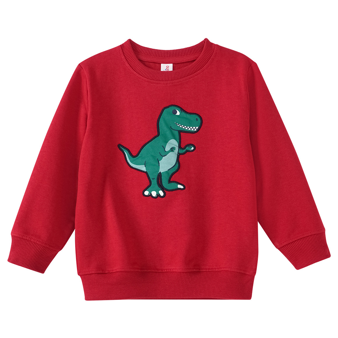 Topolino Jungen Sweatshirt mit Dino-Applikation dunkelrot