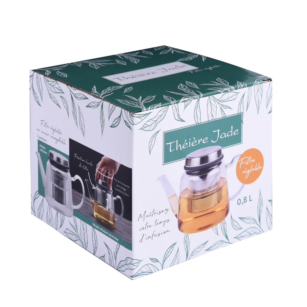 Théière avec filtre reglabe Jade 0,8 l Table passion