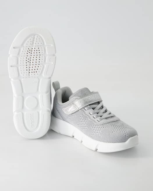 Geox Aril Girl Sneaker in Silber