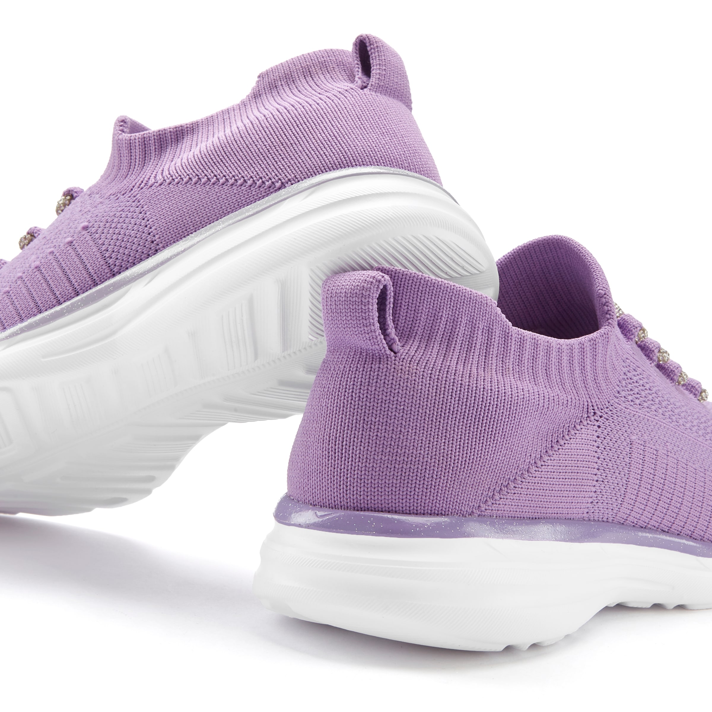 LASCANA Sneaker »Slip-On-Sneaker, Slipper, Freizeitschuh,«  mit modischer Glitzerschnürung VEGAN