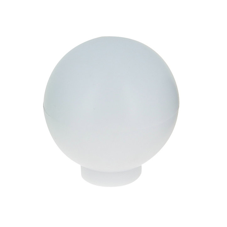 Bouton de meuble arrondi Ferel mat blanc Ø2.7 x l.20,7 cm