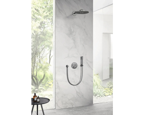 GROHE douchemengkraan met thermostaat GROHTHERM SMARTCONTROL hard grafiet geborsteld 29121AL0